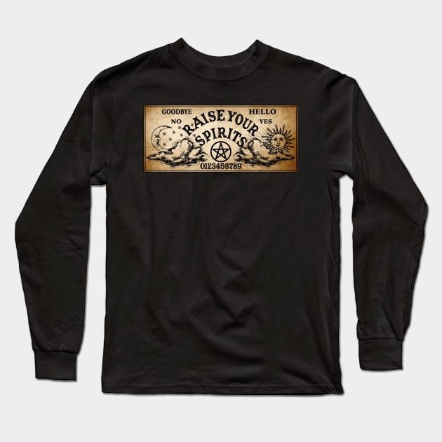 Raise Your Spirits Board Long Sleeve T-Shirt by RavenWake